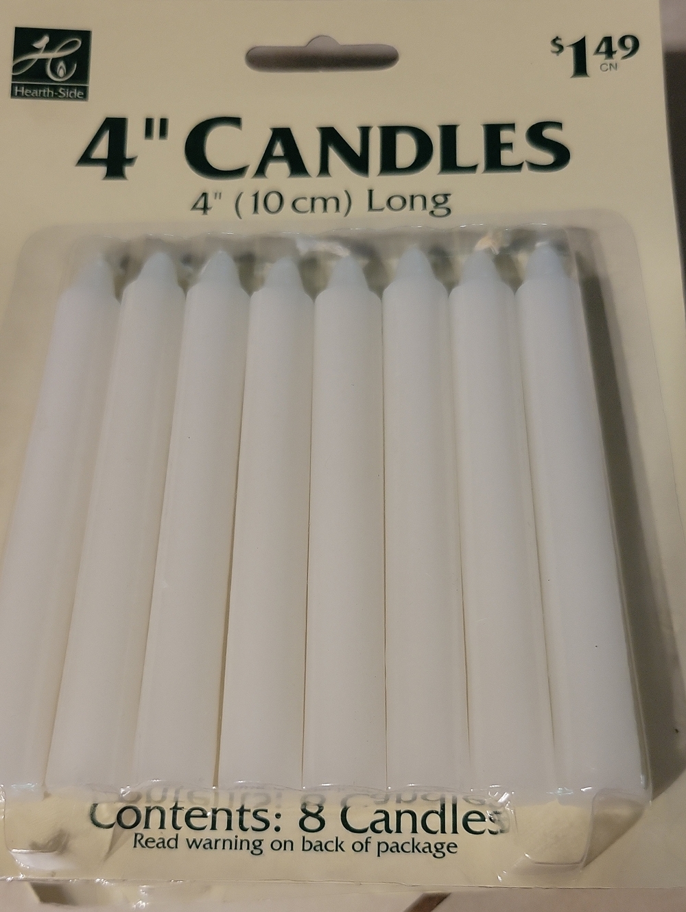 Lot Of 40 White Tapered Candles 4in Long